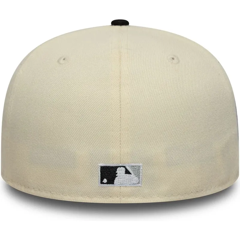 bone-curvo-bege-e-preto-justo-59fifty-low-profile-precurved-coops-da-new-york-yankees-mlb-da-new-era