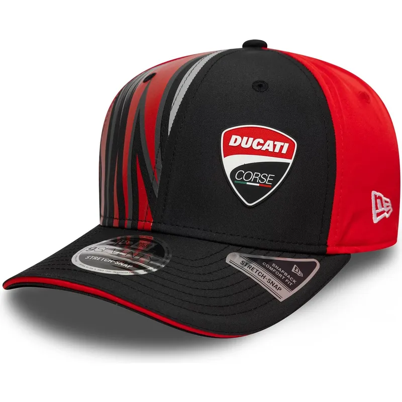 bone-curvo-preto-e-vermelho-snapback-9seventy-stretch-snap-print-da-ducati-motor-motogp-da-new-era