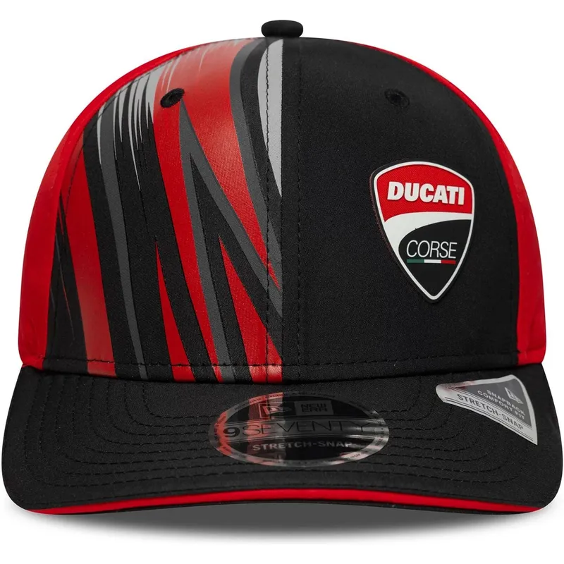 bone-curvo-preto-e-vermelho-snapback-9seventy-stretch-snap-print-da-ducati-motor-motogp-da-new-era