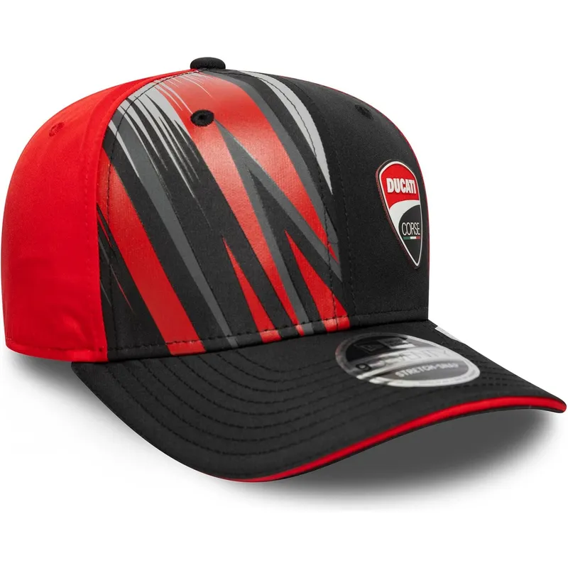 bone-curvo-preto-e-vermelho-snapback-9seventy-stretch-snap-print-da-ducati-motor-motogp-da-new-era
