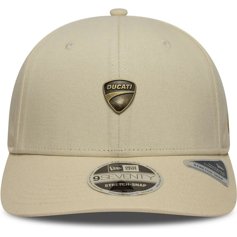 bone-curvo-bege-snapback-9seventy-stretch-snap-seasonal-da-ducati-motor-motogp-da-new-era