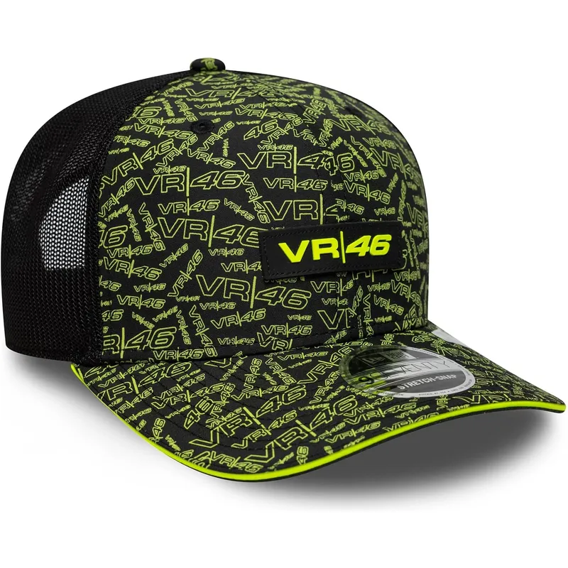 bone-trucker-preto-e-amarelo-9seventy-stretch-snap-all-over-print-da-valentino-rossi-vr46-motogp-da-new-era