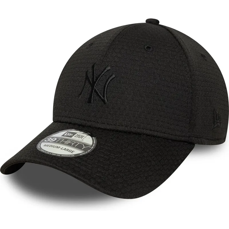 bone-curvo-preto-justo-com-logo-preto-39thirty-stretch-mesh-da-new-york-yankees-mlb-da-new-era