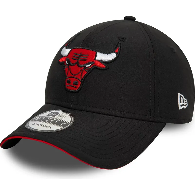 bone-curvo-preto-ajustavel-9forty-microfibre-da-chicago-bulls-nba-da-new-era