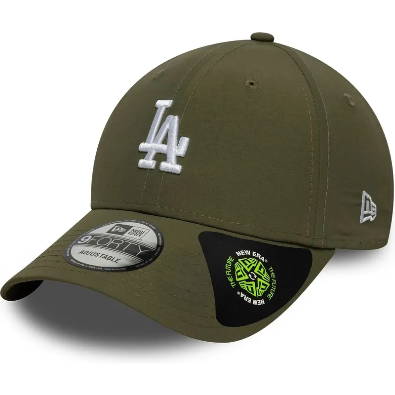 bone-curvo-verde-ajustavel-9forty-recycled-midi-da-los-angeles-dodgers-mlb-da-new-era