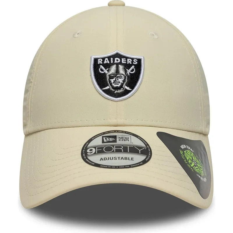 bone-curvo-bege-ajustavel-9forty-recycled-midi-da-las-vegas-raiders-nfl-da-new-era