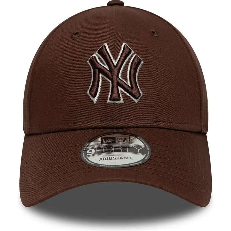 bone-curvo-castanho-ajustavel-com-logo-castanho-9forty-outline-da-new-york-yankees-mlb-da-new-era