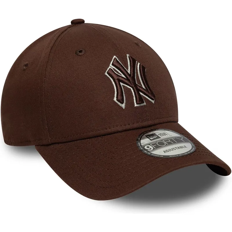 bone-curvo-castanho-ajustavel-com-logo-castanho-9forty-outline-da-new-york-yankees-mlb-da-new-era