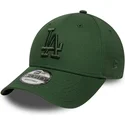 bone-curvo-verde-ajustavel-com-logo-verde-9forty-league-essential-da-los-angeles-dodgers-mlb-da-new-era