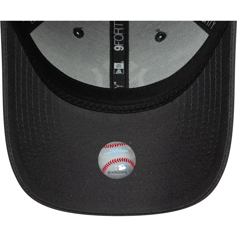 bone-curvo-cinza-ajustavel-9forty-league-essential-da-new-york-yankees-mlb-da-new-era