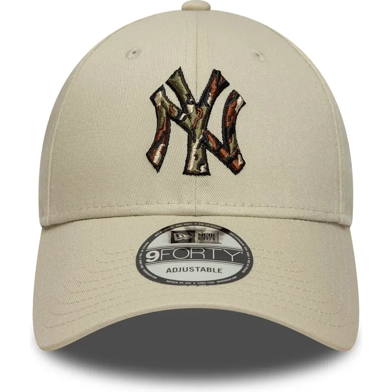 bone-curvo-bege-ajustavel-9forty-camo-infill-da-new-york-yankees-mlb-da-new-era