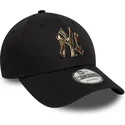 bone-curvo-preto-ajustavel-9forty-camo-infill-da-new-york-yankees-mlb-da-new-era