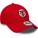 bone-curvo-vermelho-ajustavel-9forty-core-da-stade-toulousain-top-14-da-new-era