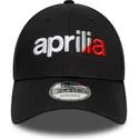 bone-curvo-preto-ajustavel-9forty-wordmark-aprilia-piaggio-da-new-era