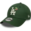 bone-curvo-verde-ajustavel-9forty-fruit-icon-da-los-angeles-dodgers-mlb-da-new-era
