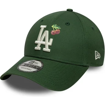 Boné curvo verde ajustável 9FORTY Fruit Icon da Los Angeles Dodgers MLB da New Era