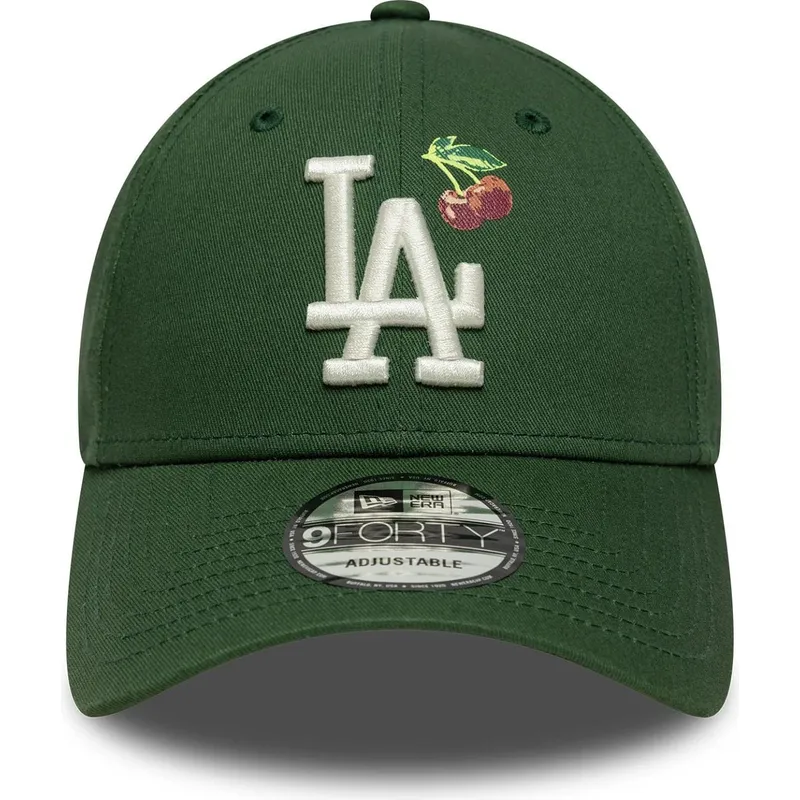 bone-curvo-verde-ajustavel-9forty-fruit-icon-da-los-angeles-dodgers-mlb-da-new-era