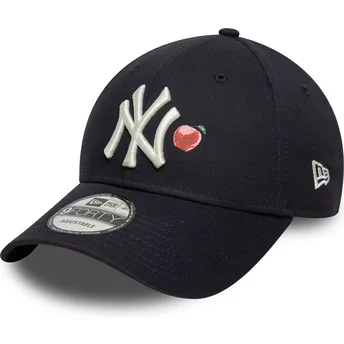Boné curvo azul marinho ajustável 9FORTY Fruit Icon da New York Yankees MLB da New Era