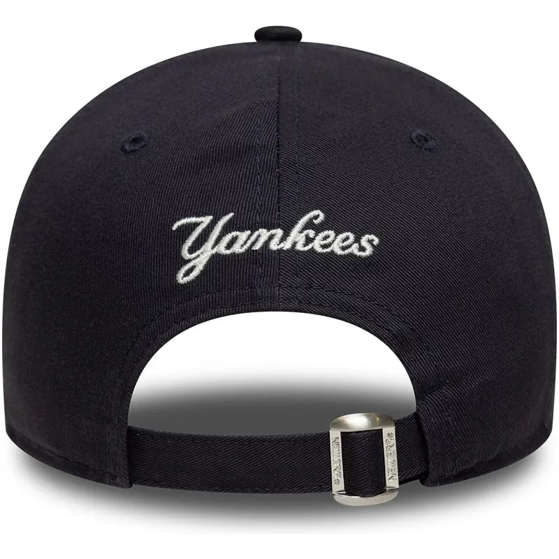 bone-curvo-azul-marinho-ajustavel-9forty-fruit-icon-da-new-york-yankees-mlb-da-new-era