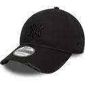 bone-curvo-preto-ajustavel-com-logo-preto-9forty-wash-distress-da-new-york-yankees-mlb-da-new-era
