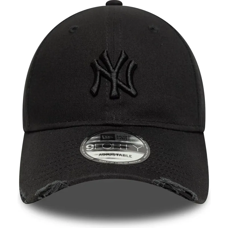bone-curvo-preto-ajustavel-com-logo-preto-9forty-wash-distress-da-new-york-yankees-mlb-da-new-era