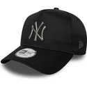 bone-curvo-preto-snapback-9forty-e-frame-metallic-da-new-york-yankees-mlb-da-new-era