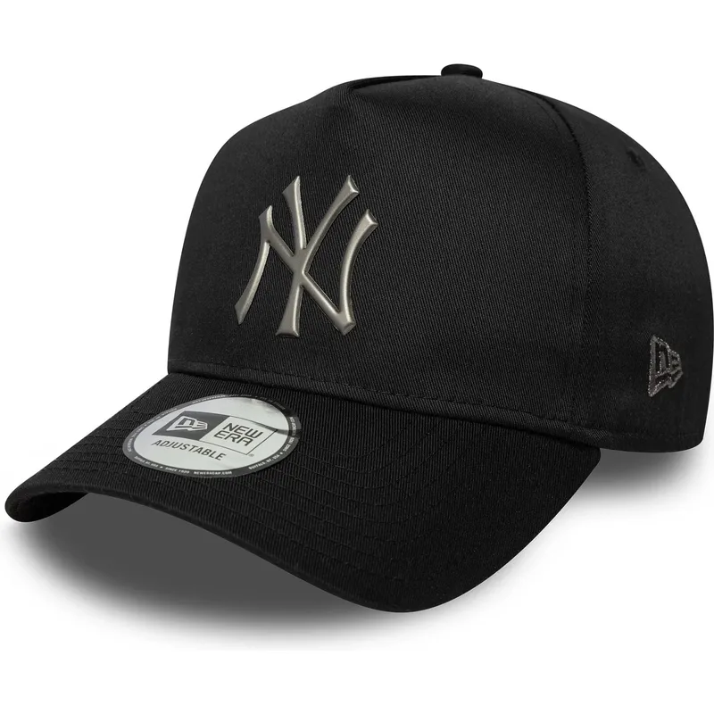 bone-curvo-preto-snapback-9forty-e-frame-metallic-da-new-york-yankees-mlb-da-new-era