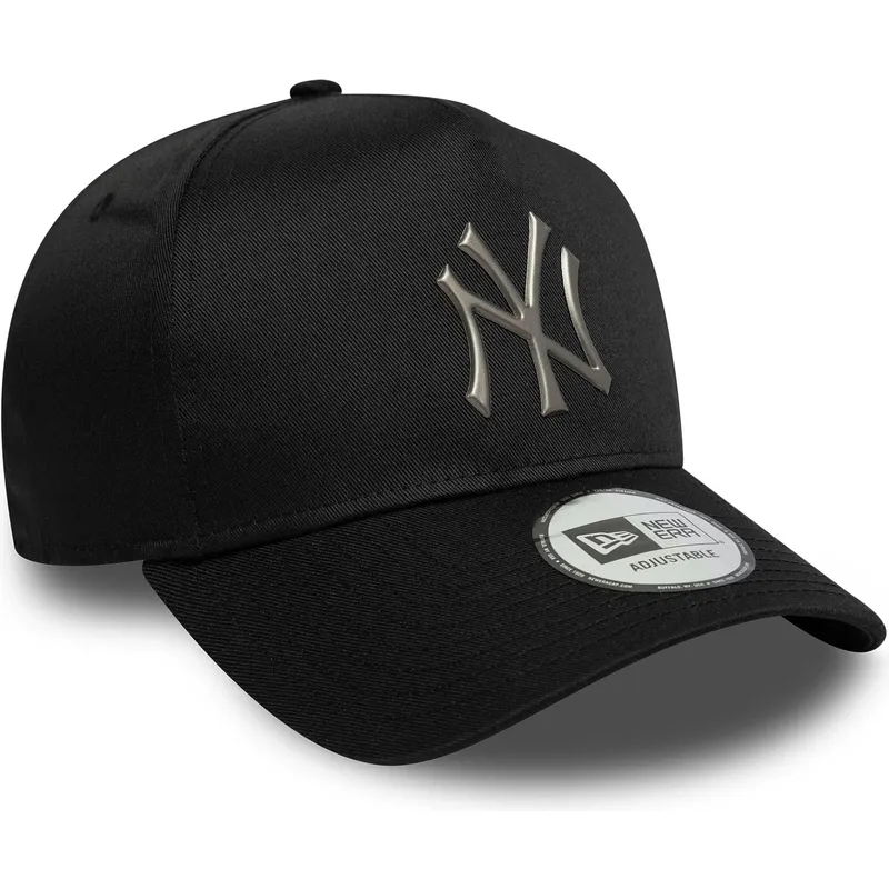 bone-curvo-preto-snapback-9forty-e-frame-metallic-da-new-york-yankees-mlb-da-new-era