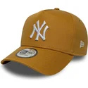 bone-curvo-castanho-snapback-9forty-e-frame-league-essential-da-new-york-yankees-mlb-da-new-era