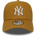 bone-curvo-castanho-snapback-9forty-e-frame-league-essential-da-new-york-yankees-mlb-da-new-era
