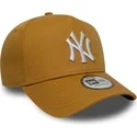 bone-curvo-castanho-snapback-9forty-e-frame-league-essential-da-new-york-yankees-mlb-da-new-era