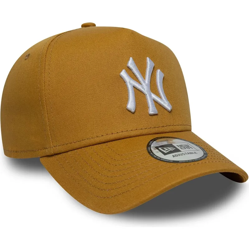 bone-curvo-castanho-snapback-9forty-e-frame-league-essential-da-new-york-yankees-mlb-da-new-era