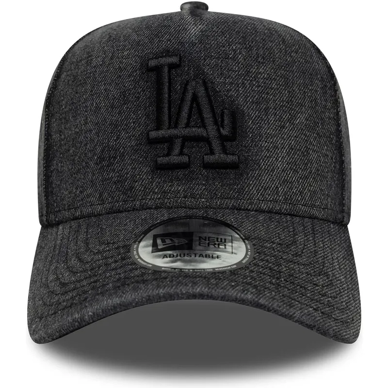 bone-curvo-preto-snapback-9forty-e-frame-denim-da-los-angeles-dodgers-mlb-da-new-era