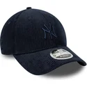 bone-curvo-azul-marinho-ajustavel-com-logo-azul-marinho-9forty-m-crown-cord-da-new-york-yankees-mlb-da-new-era