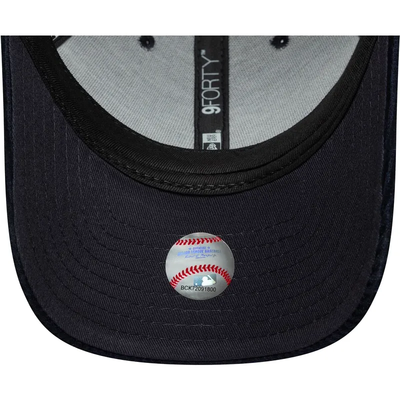 bone-curvo-azul-marinho-ajustavel-com-logo-azul-marinho-9forty-m-crown-cord-da-new-york-yankees-mlb-da-new-era