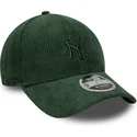 bone-curvo-verde-ajustavel-com-logo-verde-9forty-m-crown-cord-da-new-york-yankees-mlb-da-new-era
