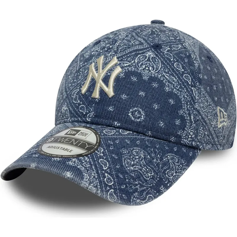 bone-curvo-azul-ajustavel-9twenty-washed-paisley-da-new-york-yankees-mlb-da-new-era