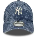 bone-curvo-azul-ajustavel-9twenty-washed-paisley-da-new-york-yankees-mlb-da-new-era