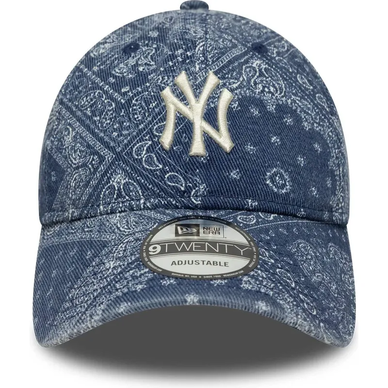 bone-curvo-azul-ajustavel-9twenty-washed-paisley-da-new-york-yankees-mlb-da-new-era