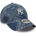 bone-curvo-azul-ajustavel-9twenty-washed-paisley-da-new-york-yankees-mlb-da-new-era