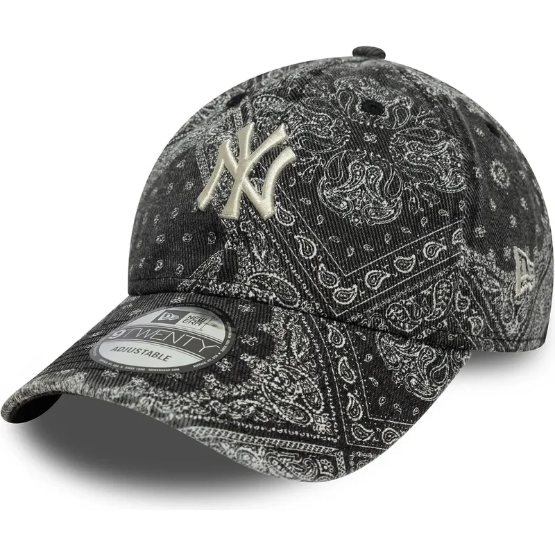 bone-curvo-preto-ajustavel-9twenty-washed-paisley-da-new-york-yankees-mlb-da-new-era
