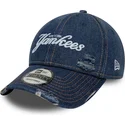 bone-curvo-azul-ajustavel-9twenty-denim-distress-da-new-york-yankees-mlb-da-new-era