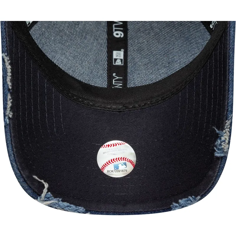 bone-curvo-azul-ajustavel-9twenty-denim-distress-da-new-york-yankees-mlb-da-new-era