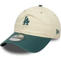 bone-curvo-bege-e-verde-ajustavel-9twenty-mini-washed-da-los-angeles-dodgers-mlb-da-new-era