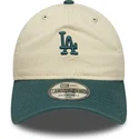 bone-curvo-bege-e-verde-ajustavel-9twenty-mini-washed-da-los-angeles-dodgers-mlb-da-new-era