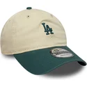 bone-curvo-bege-e-verde-ajustavel-9twenty-mini-washed-da-los-angeles-dodgers-mlb-da-new-era