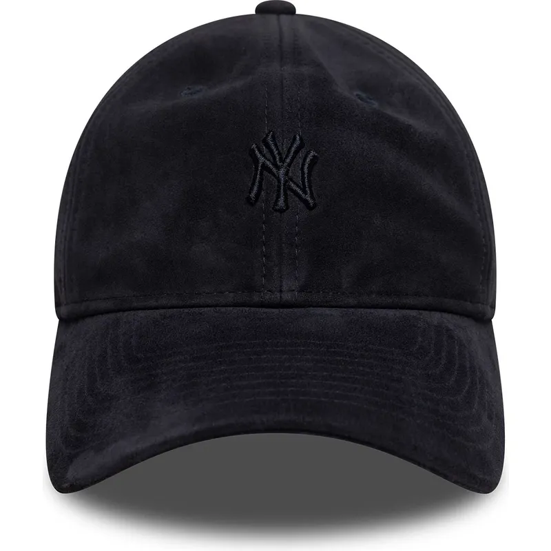 bone-curvo-azul-marinho-ajustavel-com-logo-azul-marinho-9twenty-suede-da-new-york-yankees-mlb-da-new-era