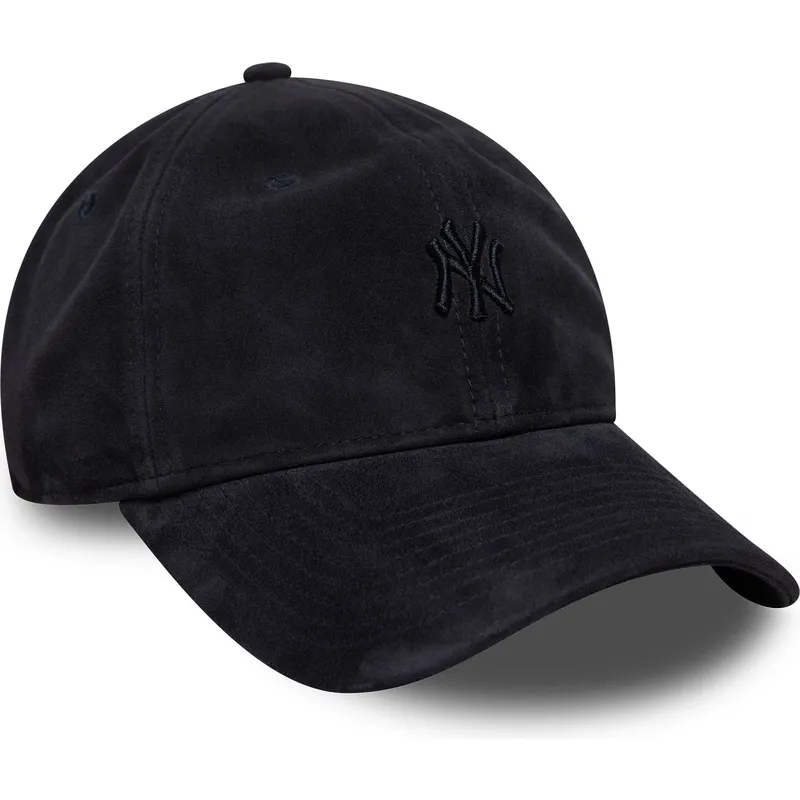 bone-curvo-azul-marinho-ajustavel-com-logo-azul-marinho-9twenty-suede-da-new-york-yankees-mlb-da-new-era