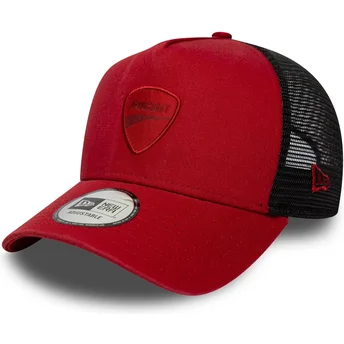 Boné trucker vermelho E Frame Seasonal da Ducati Motor MotoGP da New Era