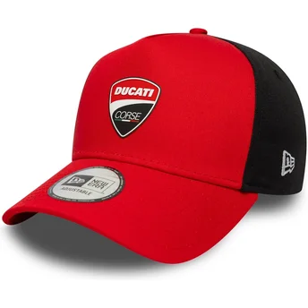 Boné curvo vermelho snapback 9FORTY E Frame da Ducati Motor MotoGP da New Era